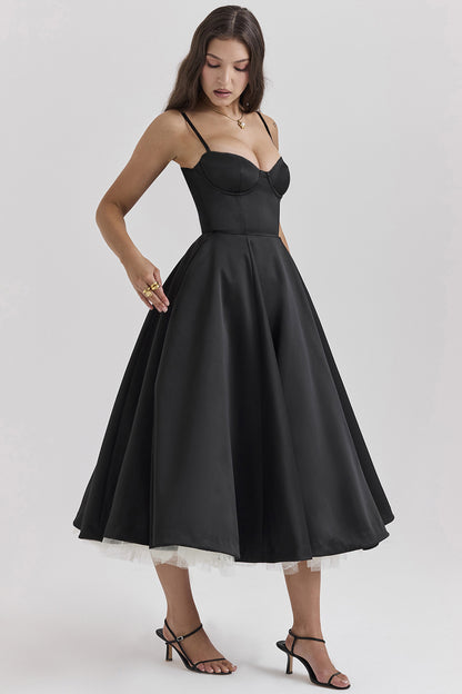 Robe de bal bustier en tulle à double épaisseur