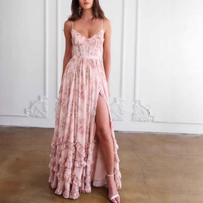 Robe longue élégante cintrée
