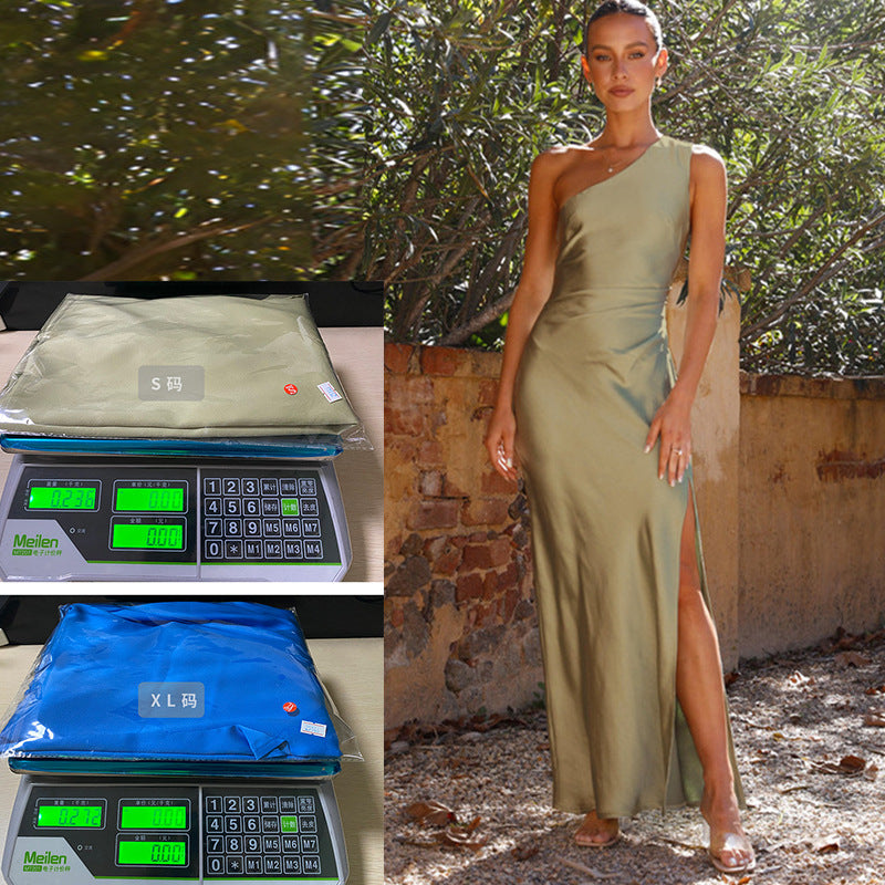 Robe élégante asymétrique