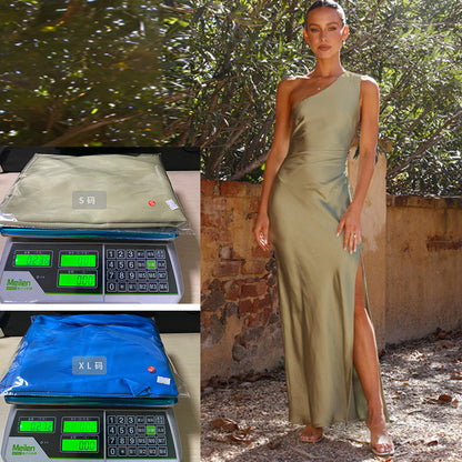 Robe élégante asymétrique